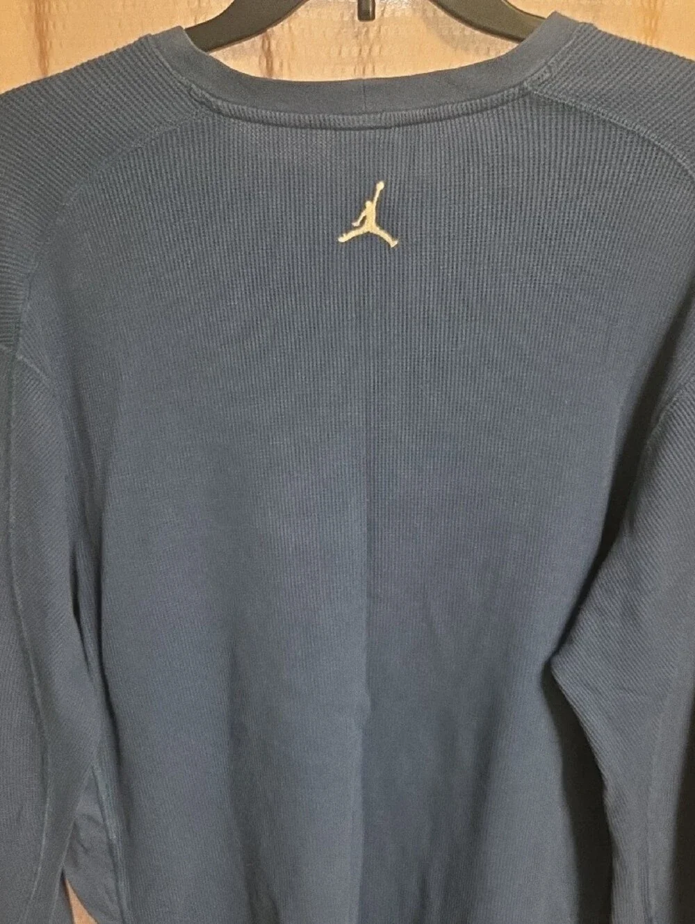Jordan Retro/Vintage  Long Sleeve Thermal Top,Blue with White, SZ XXL Jumpman